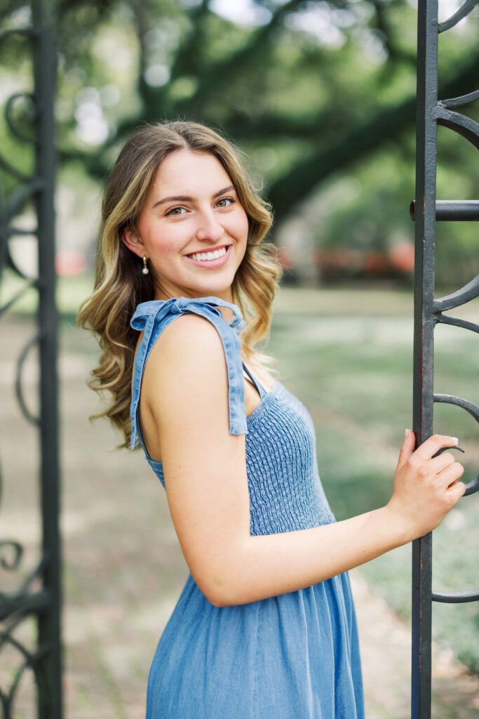 Senior pictures at UL Alumni Center, photographed by Morgan Alysse Photography