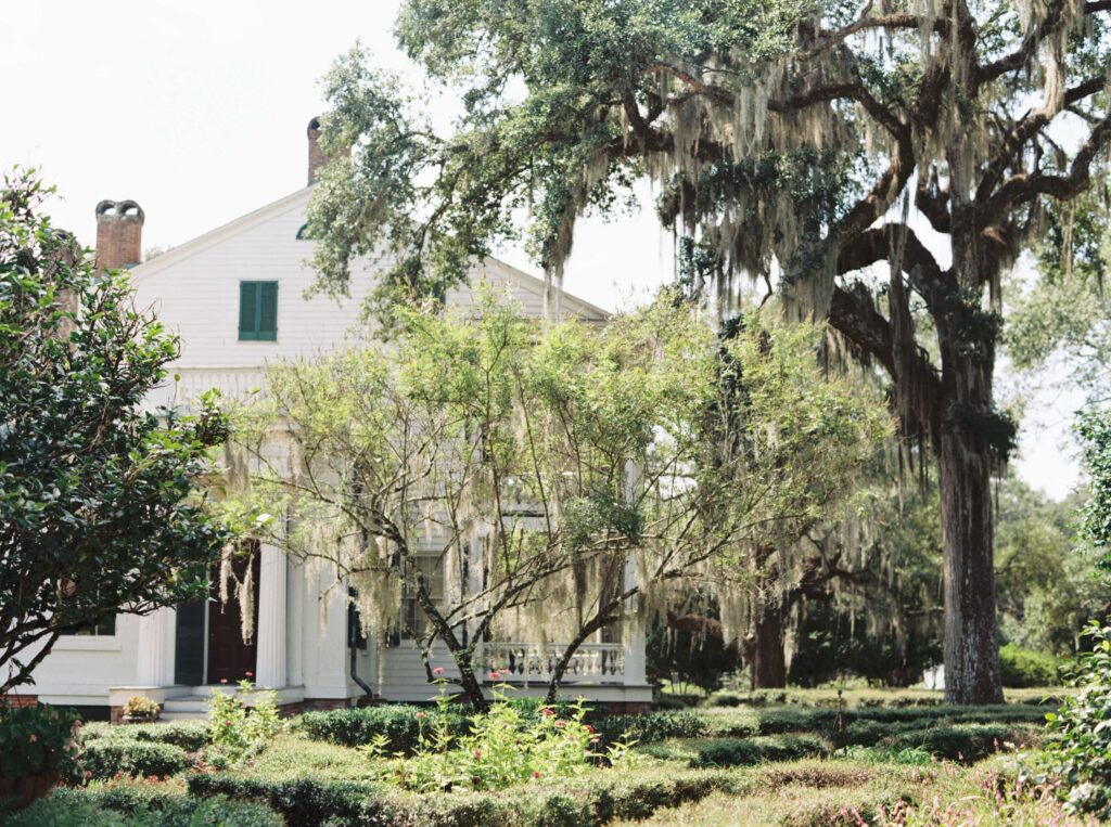 Portrait of the plantation home at Rosedown Plantation in Saint Francisville, LA, photographed by Morgan Alysse Photography.