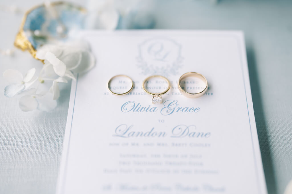 Wedding details at Olivia and Landon's Oak Crossing Wedding in Lake Charles, LA, photographed by Morgan Alysse Photography.