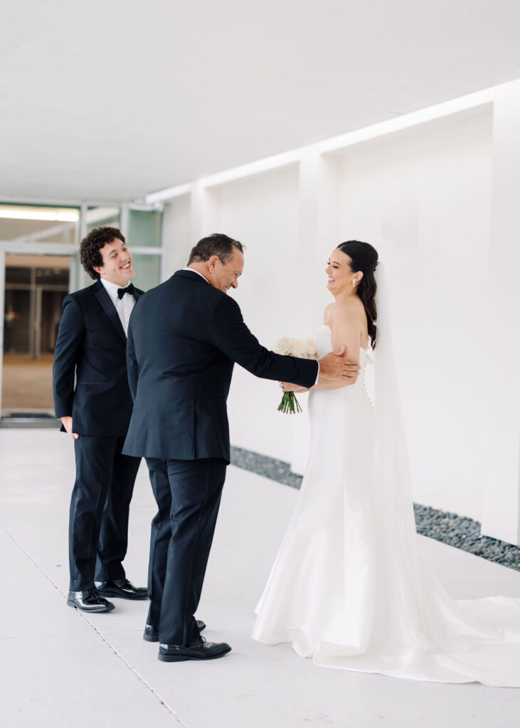 First look at Lauren and Colby's rainy day wedding at The Madison in Broussard, LA, photographed by Morgan Alysse Photography.