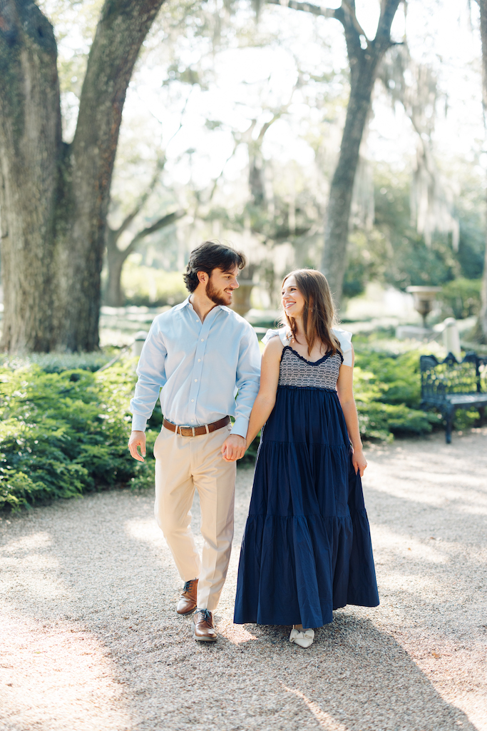 Romantic Rosedown Plantation engagement session in Saint Francisville, Louisiana, shot by Morgan Alysse Photography.