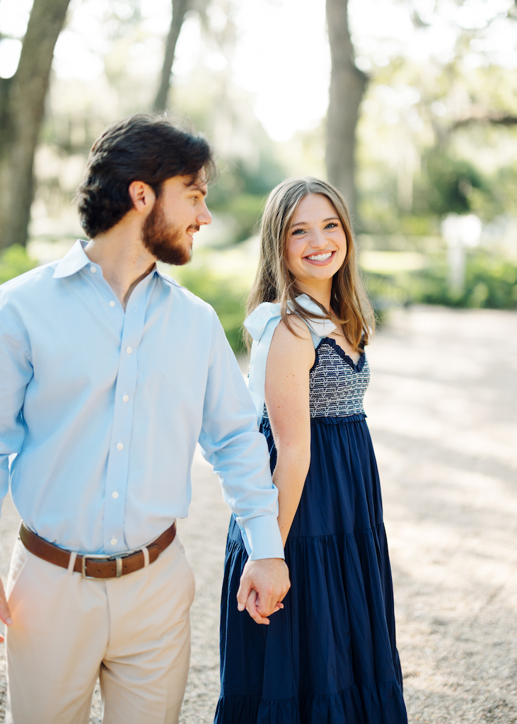 Romantic Rosedown Plantation engagement session in Saint Francisville, Louisiana, shot by Morgan Alysse Photography.