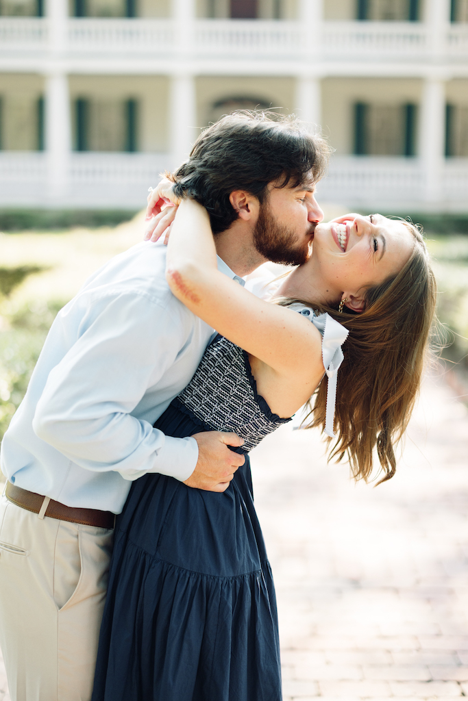 Romantic Rosedown Plantation engagement session in Saint Francisville, Louisiana, shot by Morgan Alysse Photography.