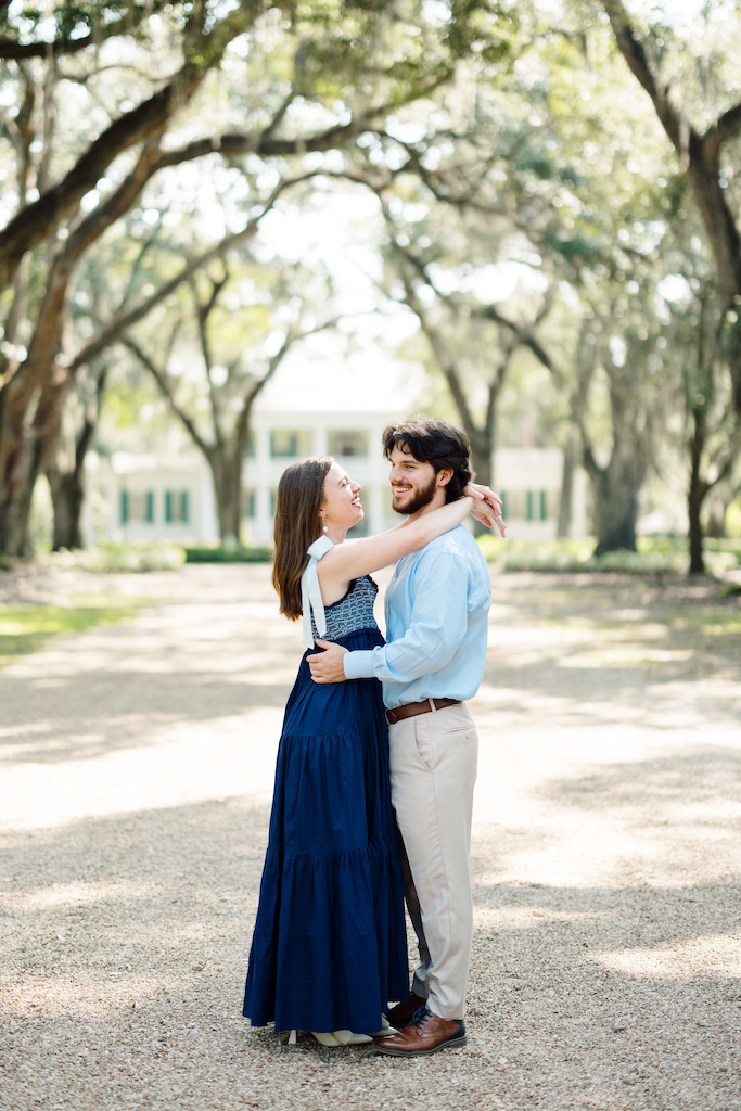 Romantic Rosedown Plantation engagement session in Saint Francisville, Louisiana, shot by Morgan Alysse Photography.