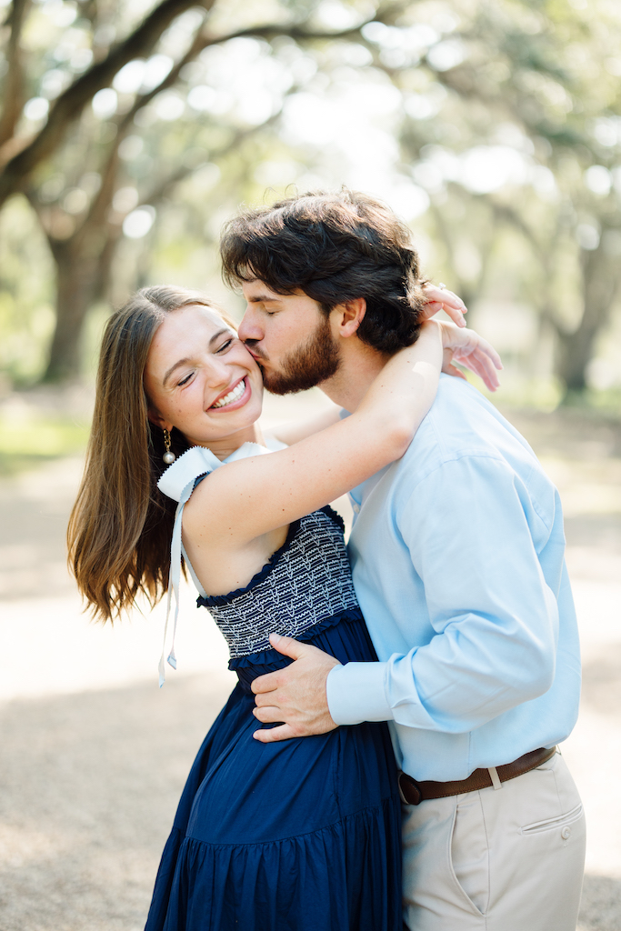 Romantic Rosedown Plantation engagement session in Saint Francisville, Louisiana, shot by Morgan Alysse Photography.