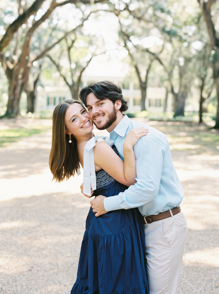 Romantic Rosedown Plantation engagement session in Saint Francisville, Louisiana, shot by Morgan Alysse Photography.