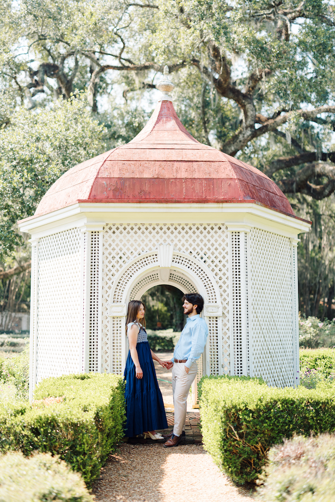 Romantic Rosedown Plantation engagement session in Saint Francisville, Louisiana, shot by Morgan Alysse Photography.