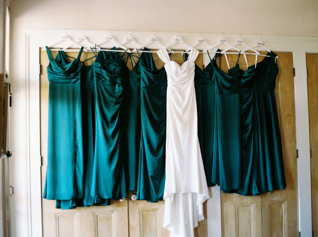 Bride getting ready in the bridal suite at Maison de Tours in Saint Martinville